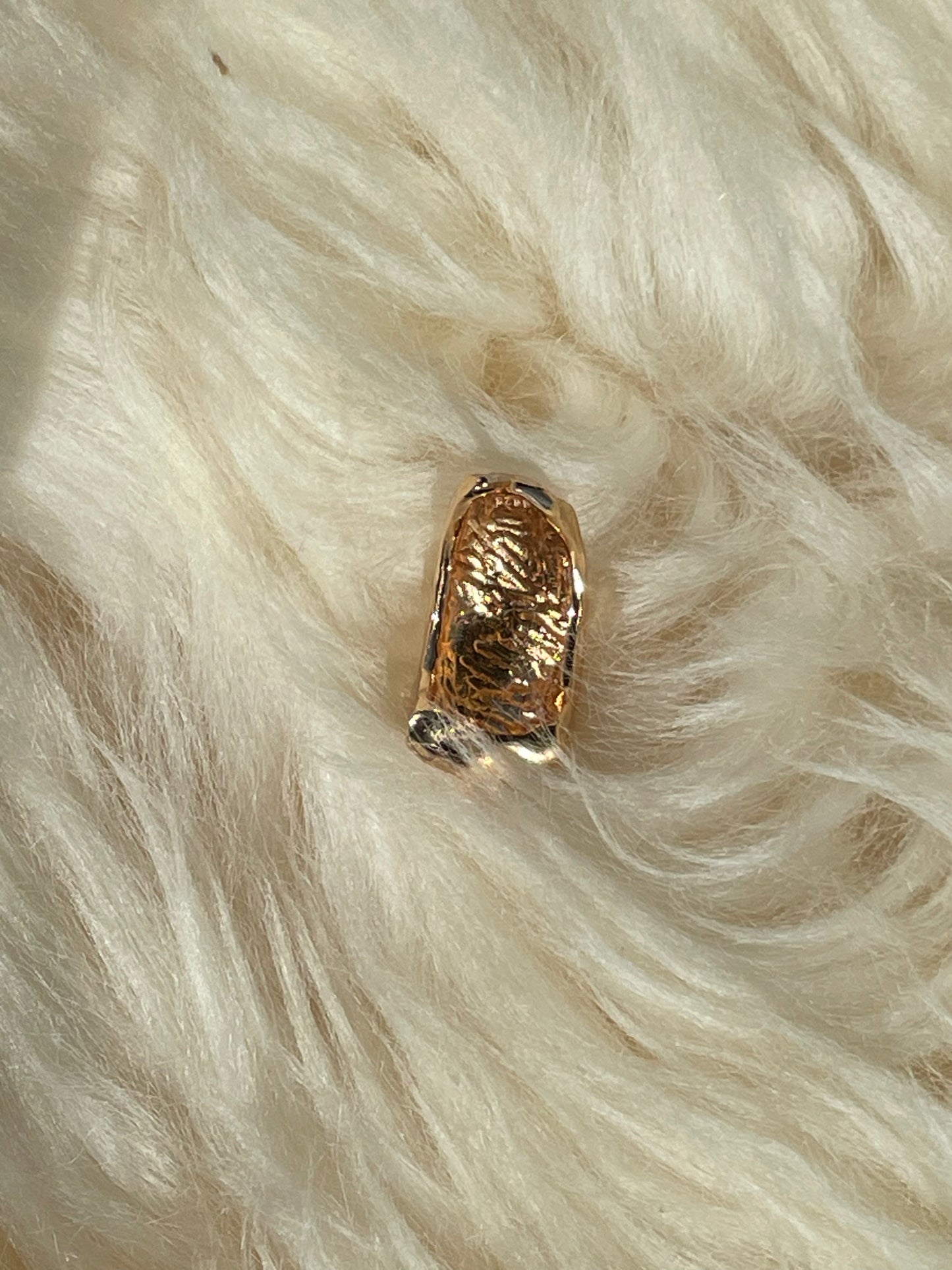 Golden wave designer earrings