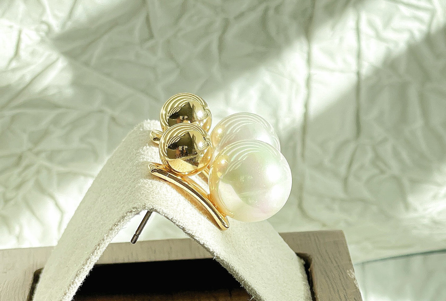 Faux pearl earrings