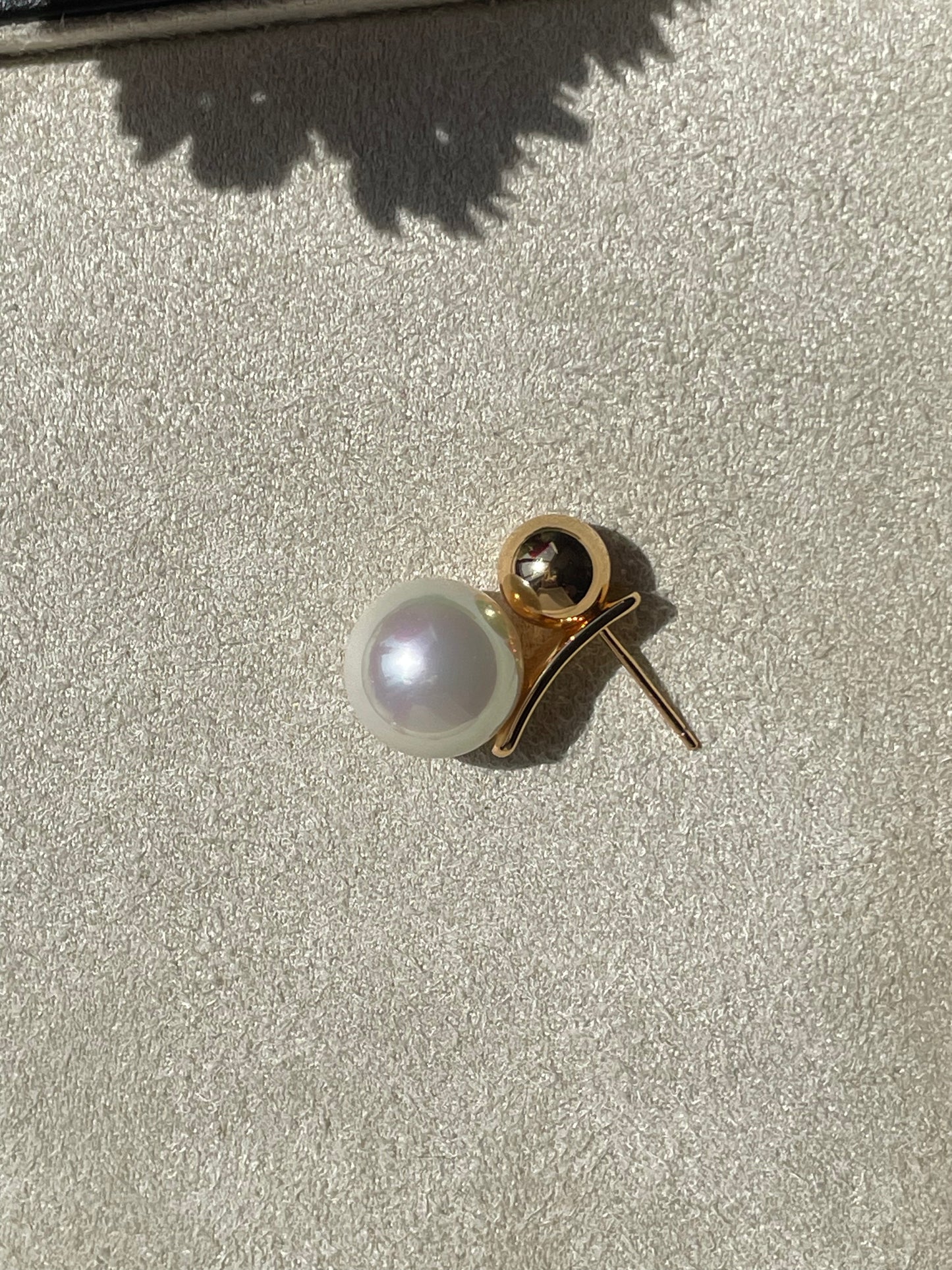 Faux pearl earrings